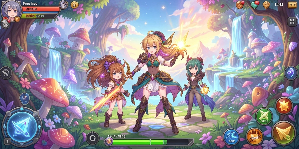 gacormax - Screenshot menunjukkan karakter unik yang dapat dipilih.